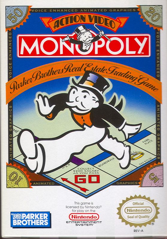 Monopoly box art for Super Famicom