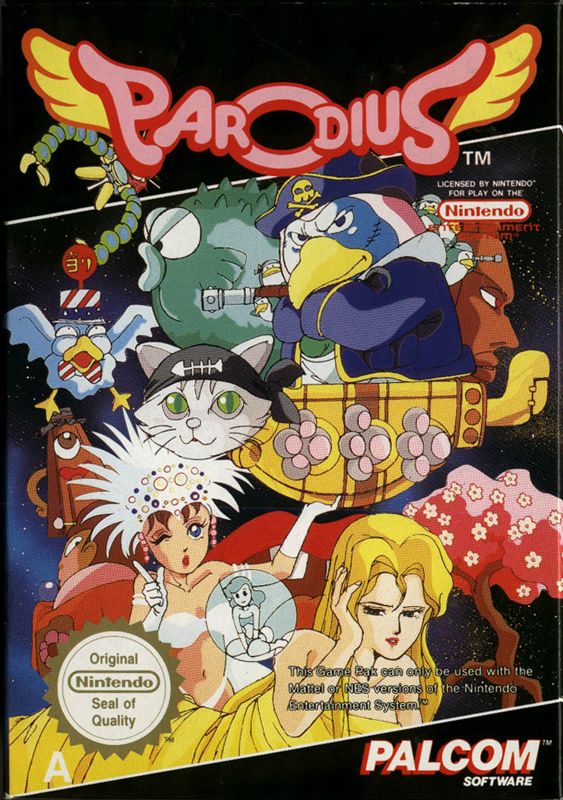 Parodius box art for Super Nintendo