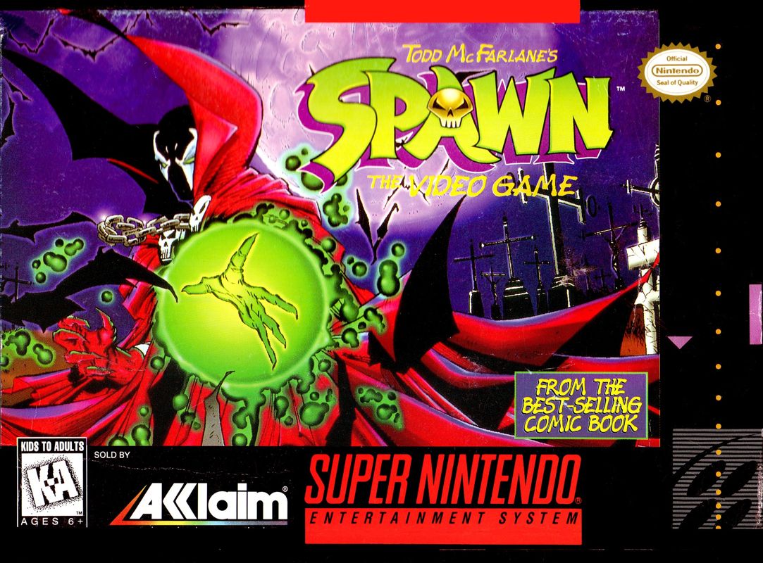 Spawn box art for Super Nintendo