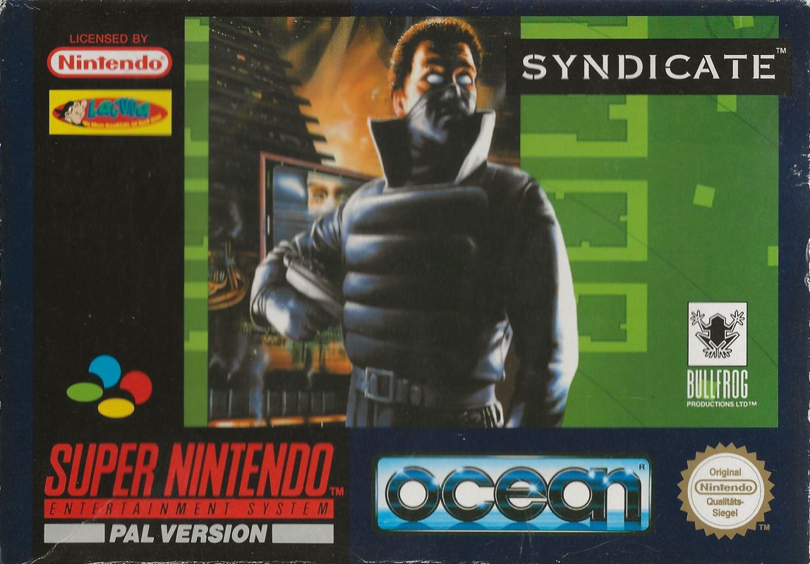 Syndicate box art for Super Nintendo