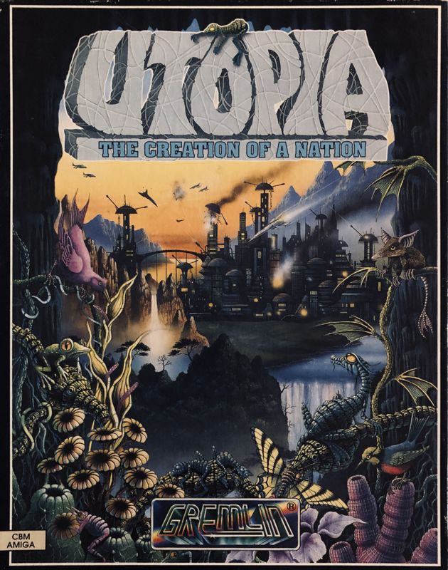 Utopia box art for Super Famicom