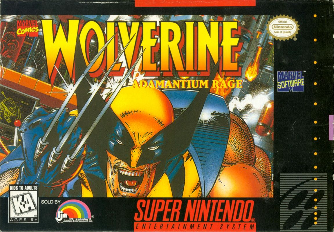 Wolverine box art for Super Famicom