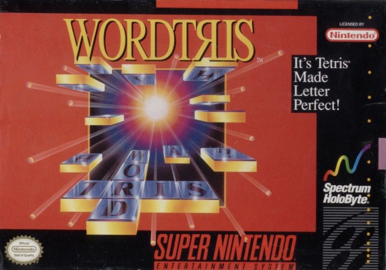 Wordtris box art for Super Nintendo