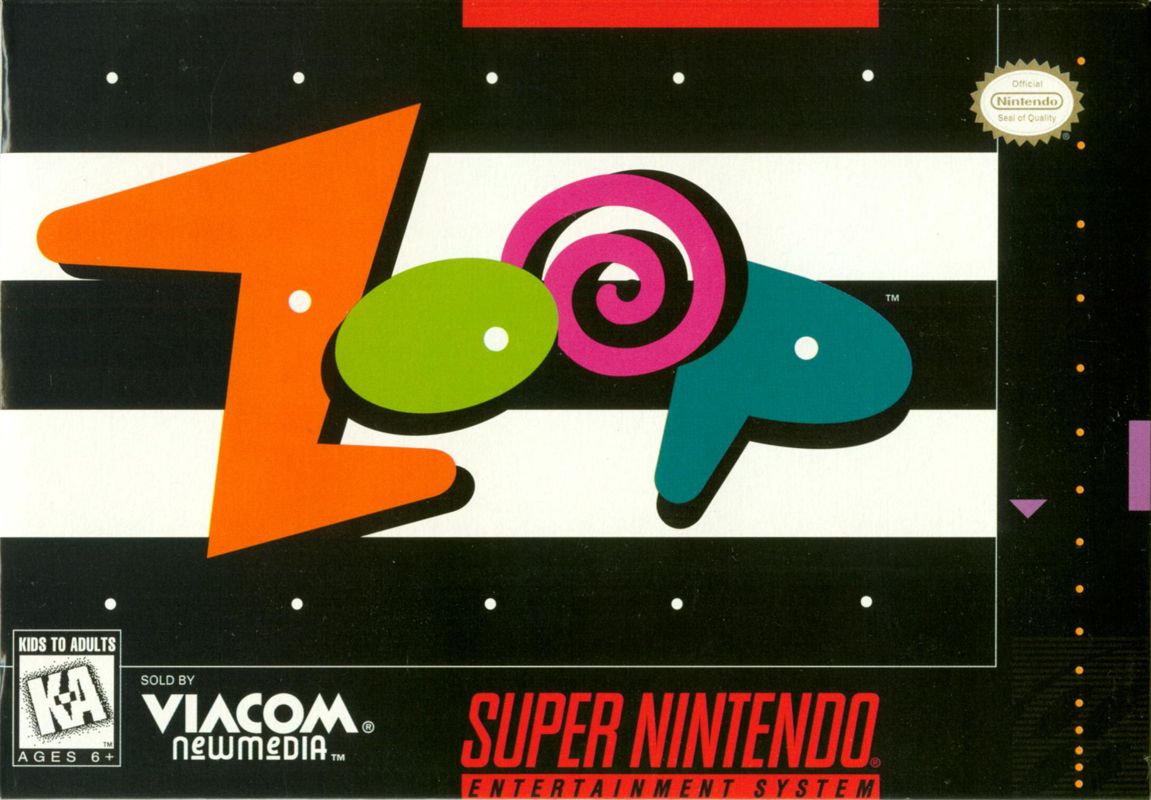 Zoop box art for Super Nintendo