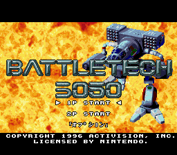 BattleTech screenshot 2 for Super Famicom