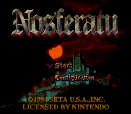 Nosferatu screenshot 3 for Super Nintendo