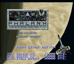 Phalanx screenshot 4 for Super Nintendo