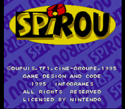 Spirou screenshot 3 for Super Nintendo