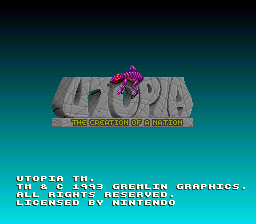 Utopia screenshot 2 for Super Famicom