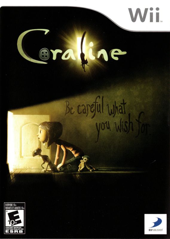 Coraline box art for Wii
