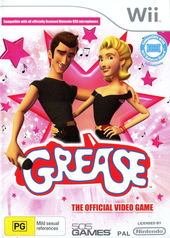 Grease box art for Wii