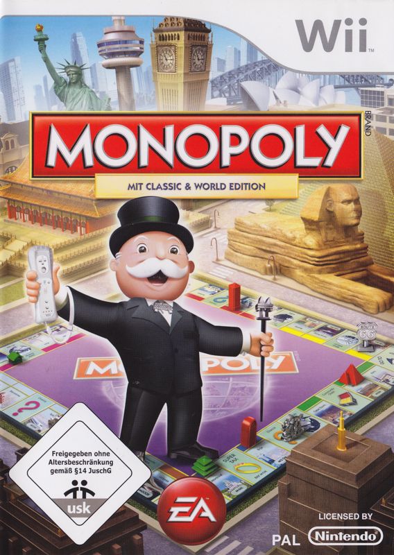Monopoly box art for Wii