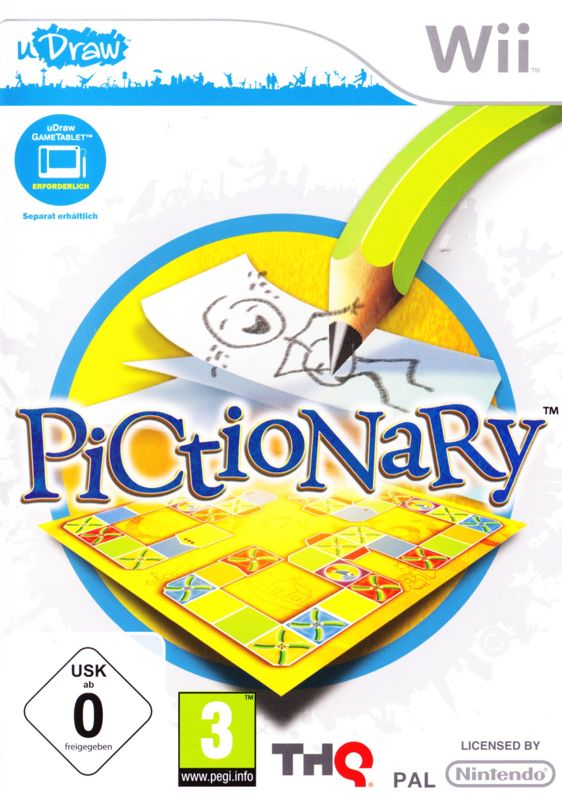 Pictionary box art for Wii