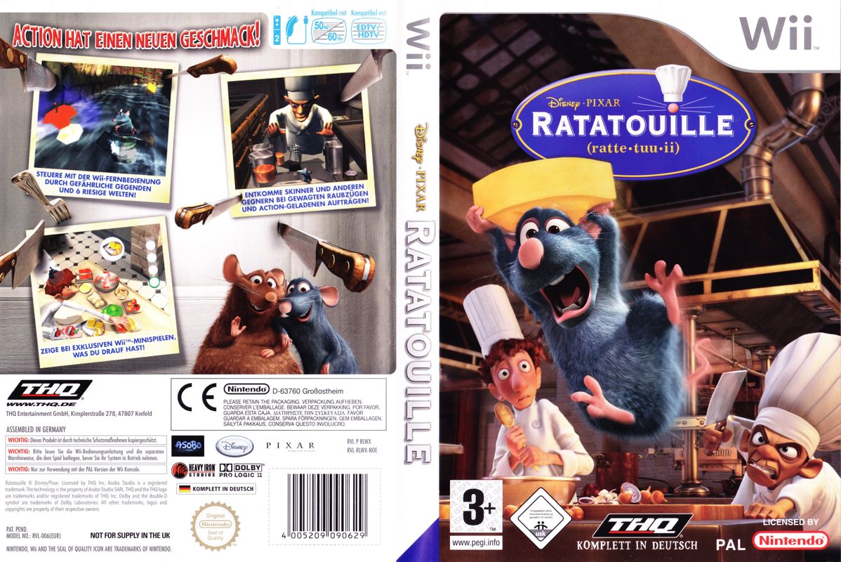 Ratatouille box art for Wii