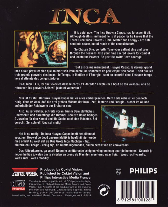 Inca box art for CD-i