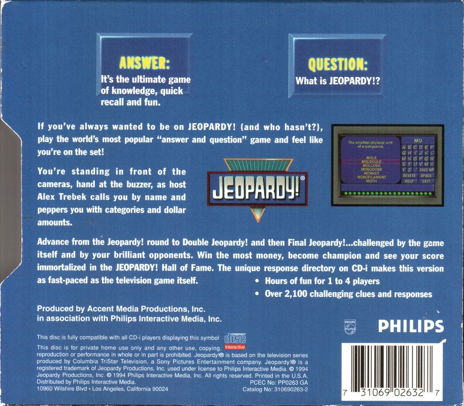 Jeopardy! box art for CD-i