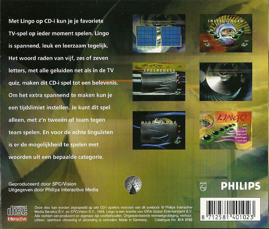 Lingo box art for CD-i