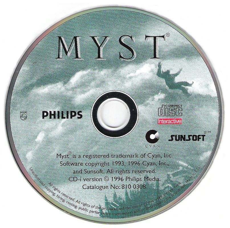 Myst box art for CD-i
