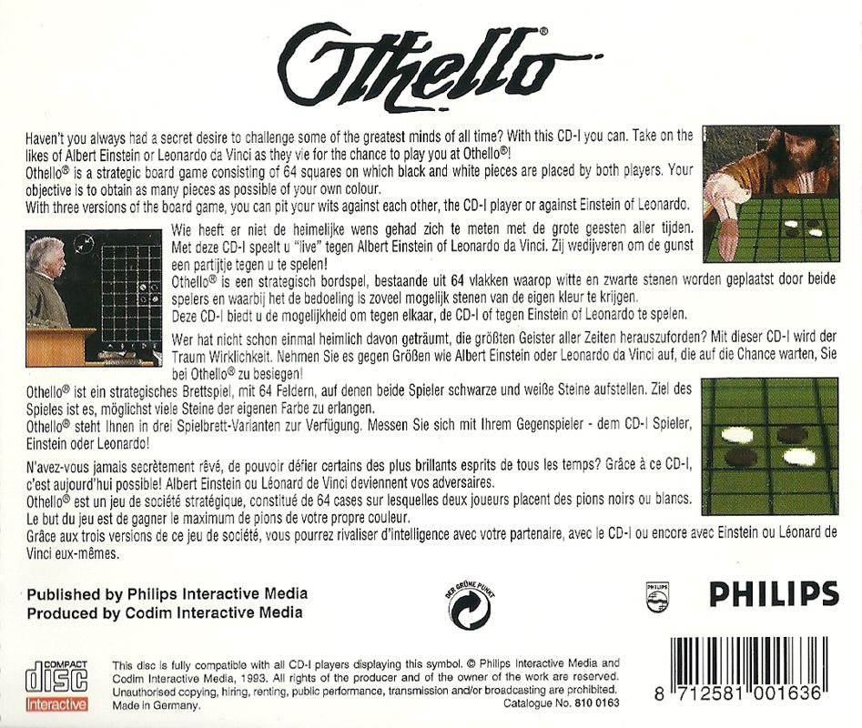 Othello box art for CD-i