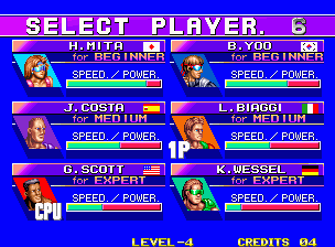 Windjammers screenshot 4 for Neo Geo AES