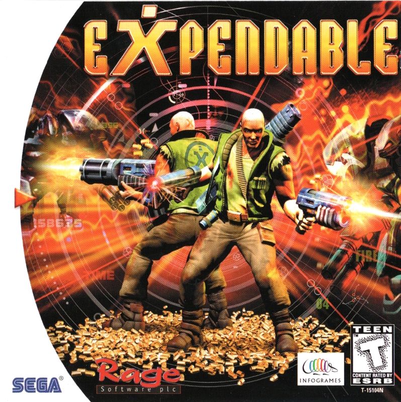 Expendable box art for Sega Dreamcast