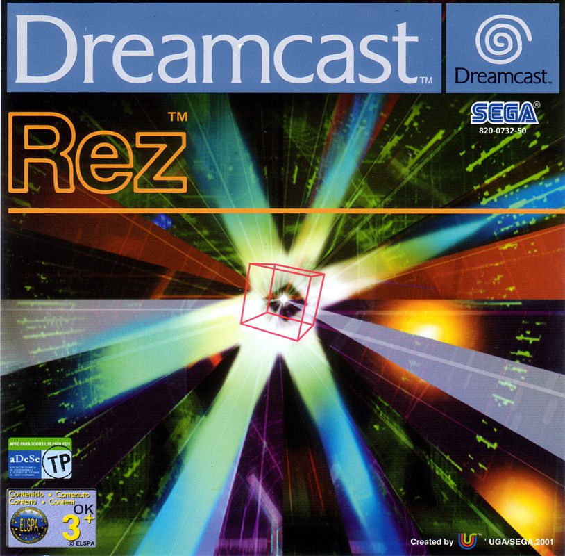 Rez box art for Sega Dreamcast