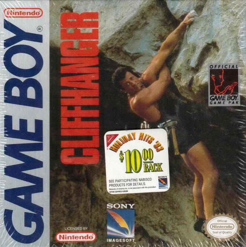 Cliffhanger box art for Sega Game Gear