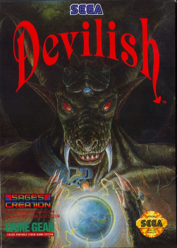 Devilish box art for Sega Game Gear