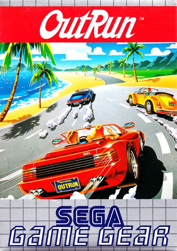 Outrun box art for Sega Game Gear