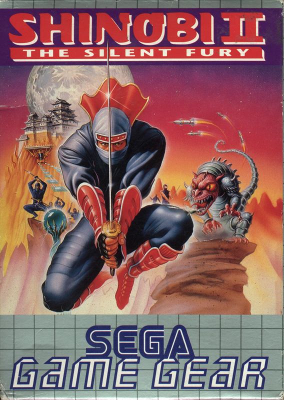 Shinobi box art for Sega Game Gear