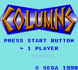 Columns screenshot 3 for Sega Game Gear