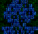 Lemmings screenshot 5 for Sega Game Gear