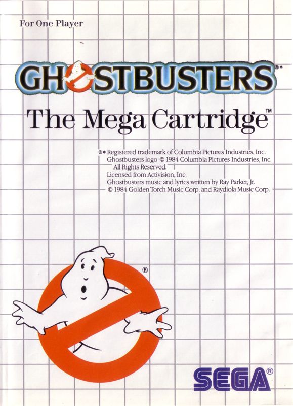 Ghostbusters box art for Sega Master System