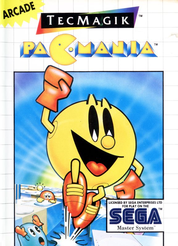 Pac-Mania box art for Sega Master System