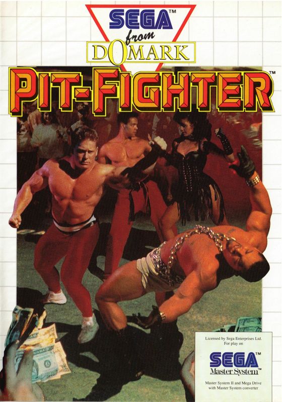 Pit-Fighter box art for Sega Master System