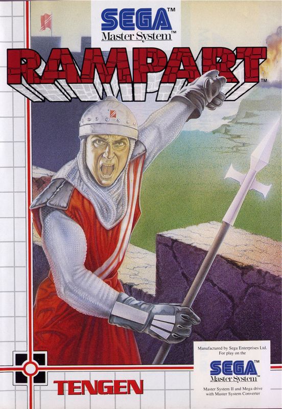 Rampart box art for Sega Master System
