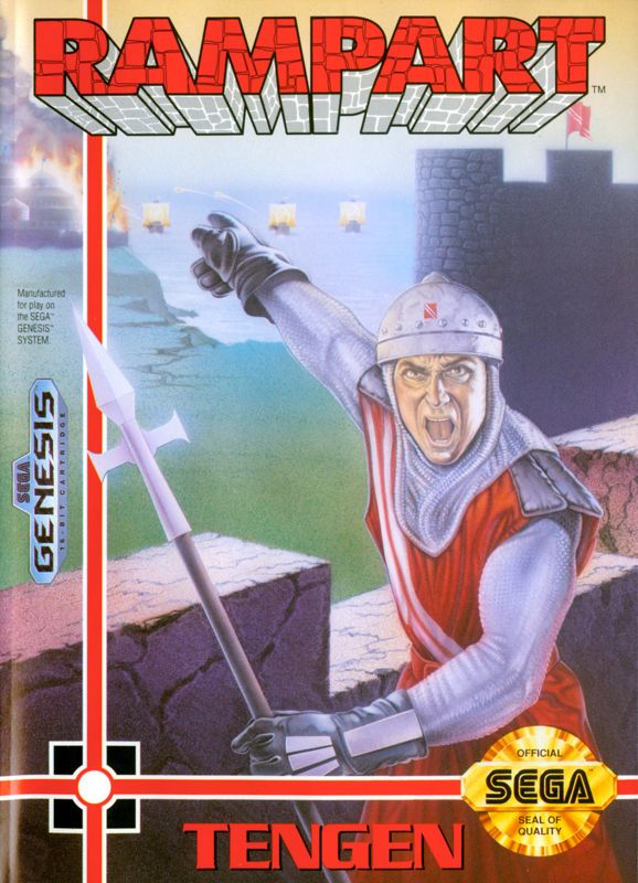 Rampart box art for Sega Master System