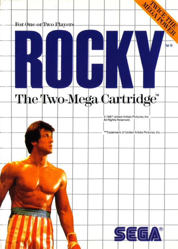 Rocky box art for Sega Master System