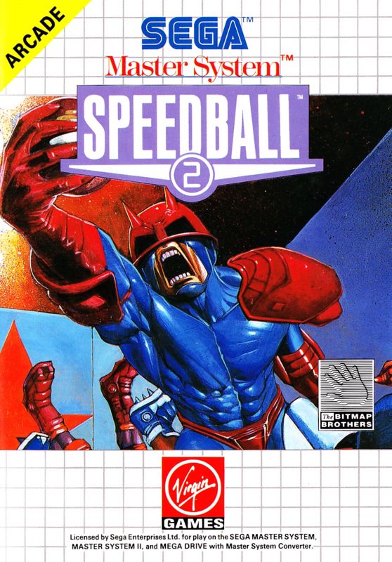 Speedball box art for Sega Master System