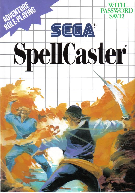 Spellcaster box art for Sega Master System