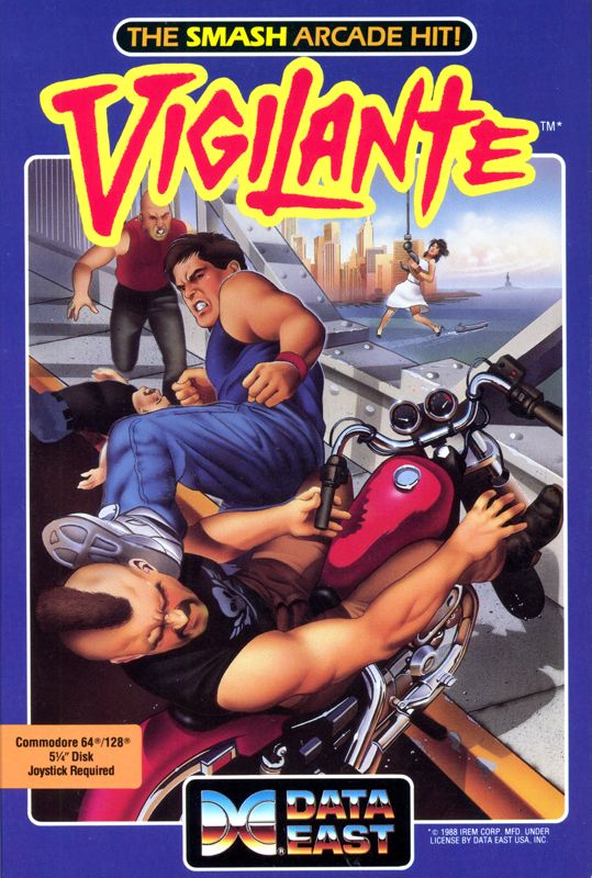 Vigilante box art for Sega Master System