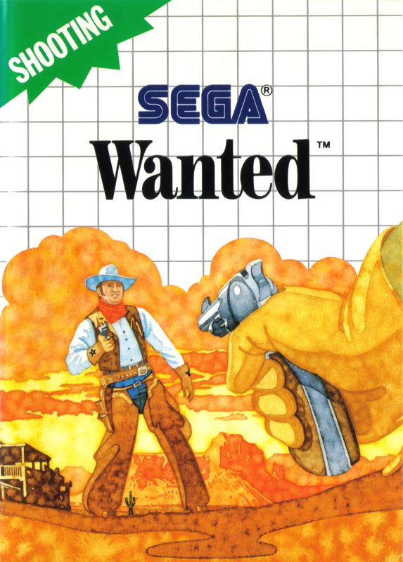 Wanted box art for Sega Master System