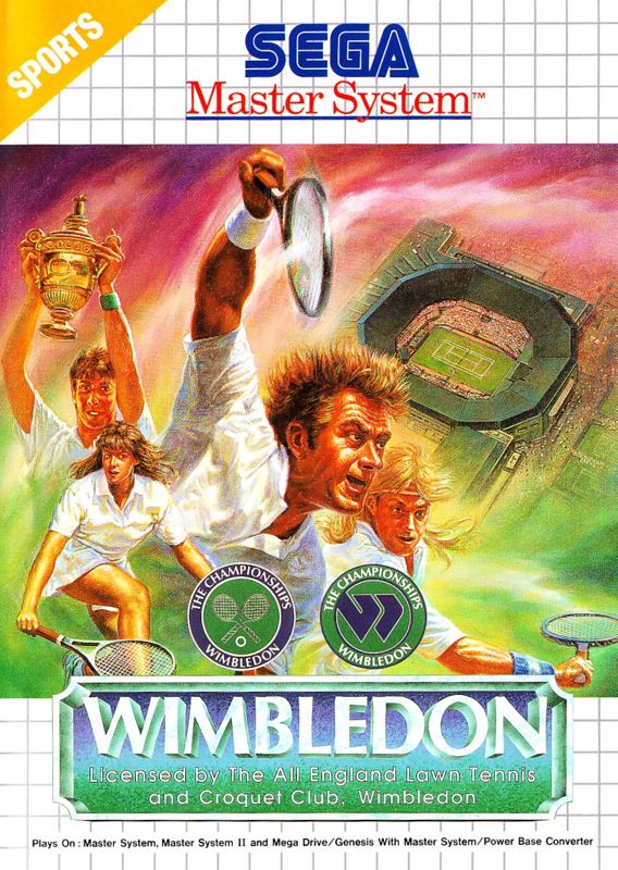 Wimbledon box art for Sega Master System