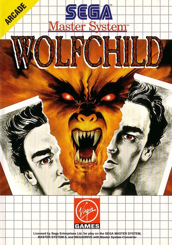 Wolfchild box art for Sega Master System