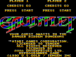Gauntlet screenshot 4 for Sega Master System