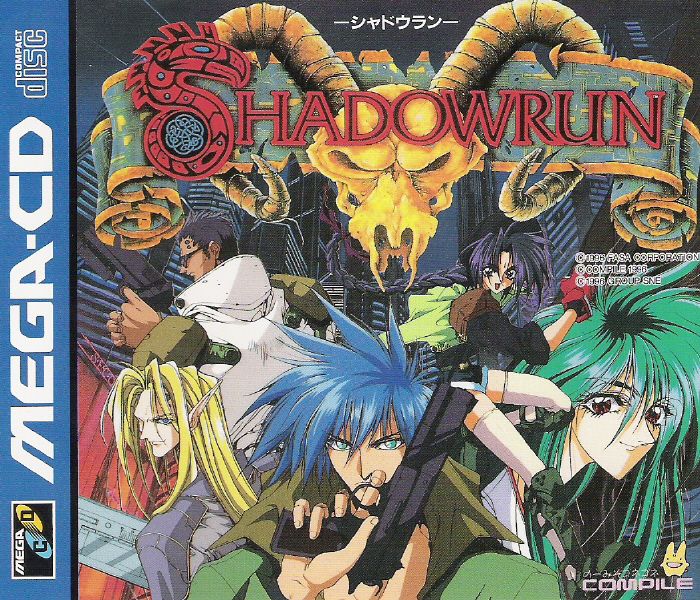 Shadowrun box art for Sega CD