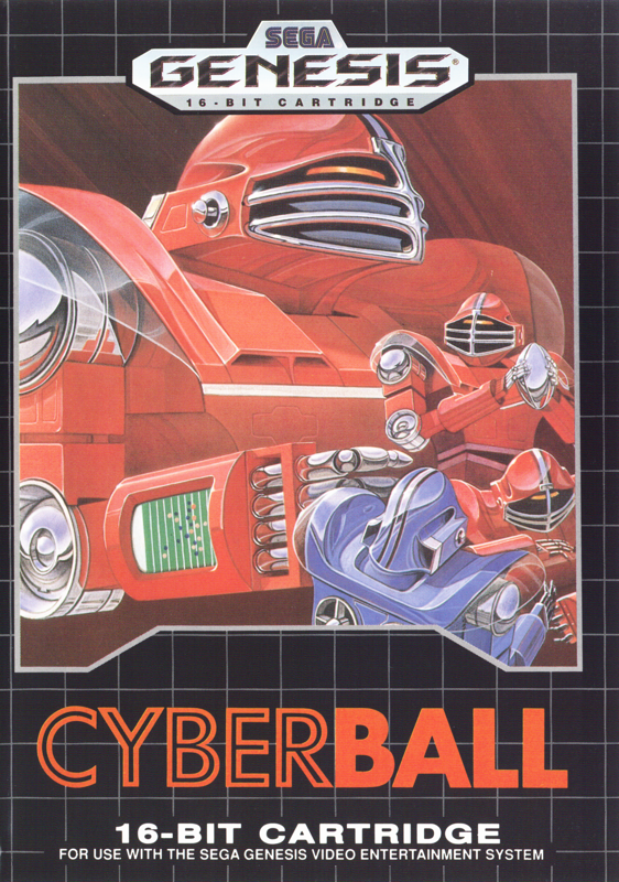 CyberBall box art for Sega Mega Drive