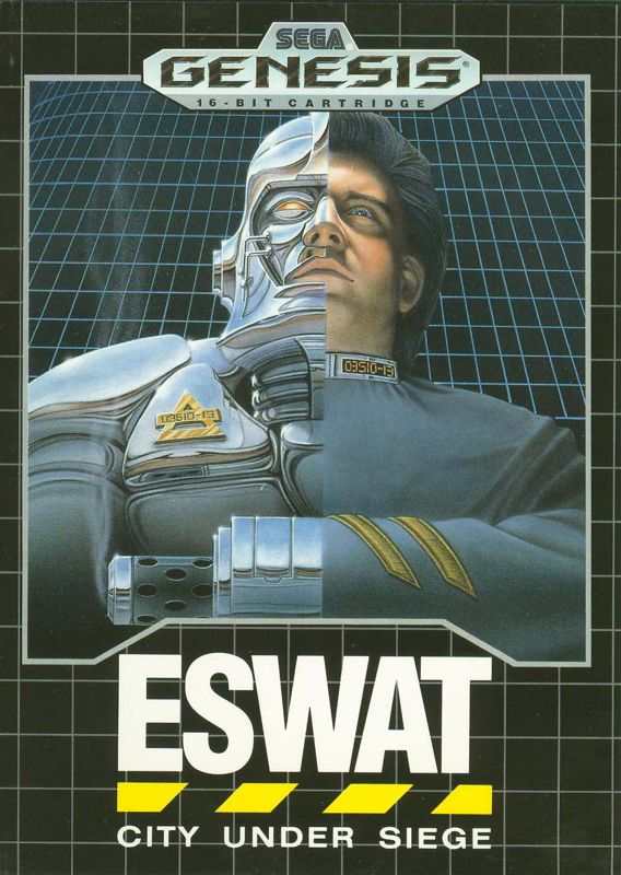 ESWAT box art for Sega Mega Drive