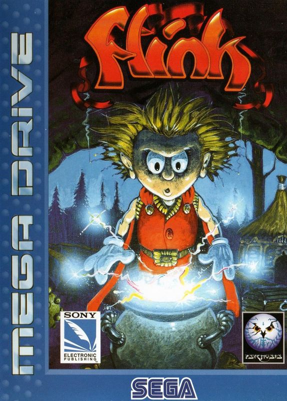 Flink box art for Sega Mega Drive