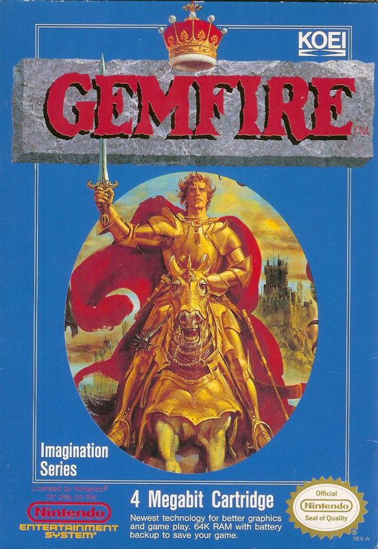 Gemfire box art for Sega Genesis